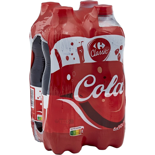 [3560071421328] CARREFOUR CLASSIC Soda au Cola 4 x 50 cl