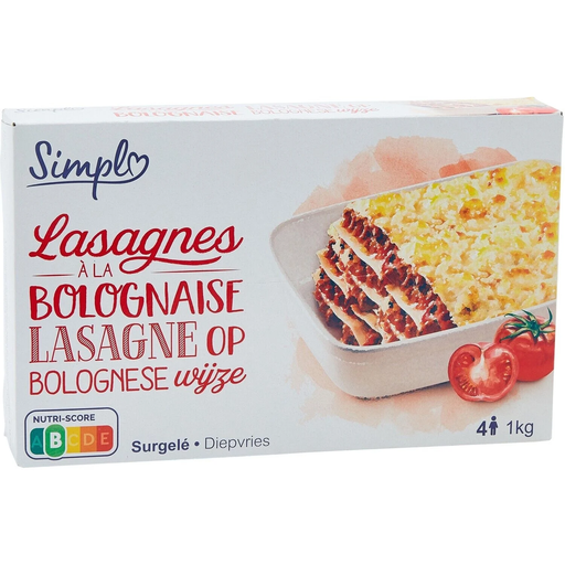 [3560071423148] SIMPL Lasagnes à la bolognaise 1 kg