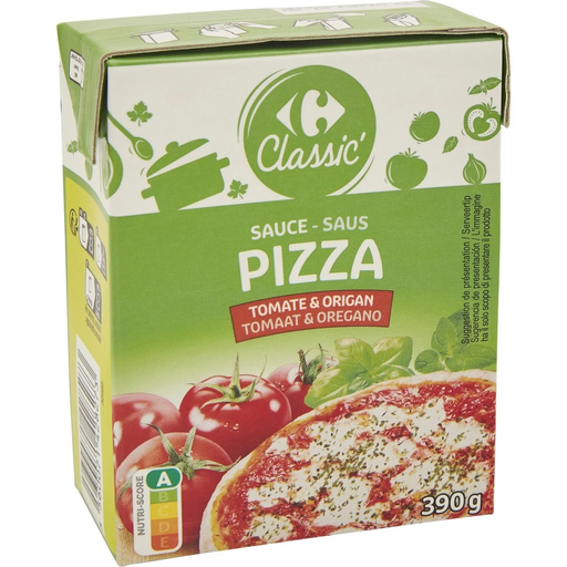 [3560071428273] CARREFOUR CLASSIC Molho de Tomate e Orégãos para Pizza 390g