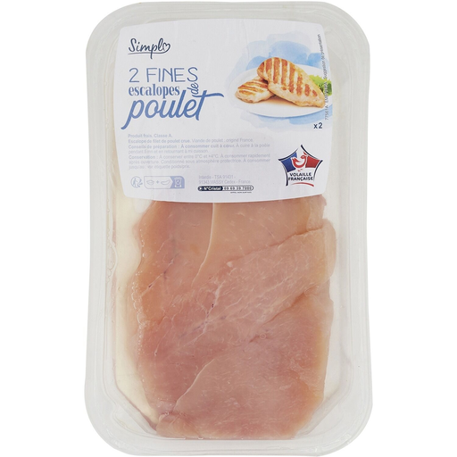[3560071441760] SIMPL Thin Chicken Escalopes Petit Prix, 2-pack