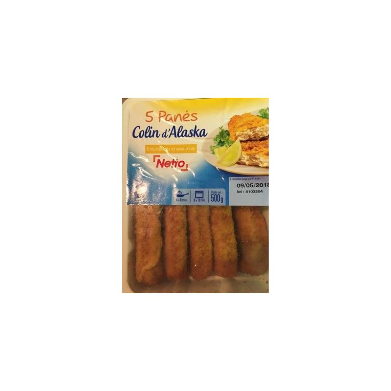 NETTO Panés au colin d'Alaska 500 g