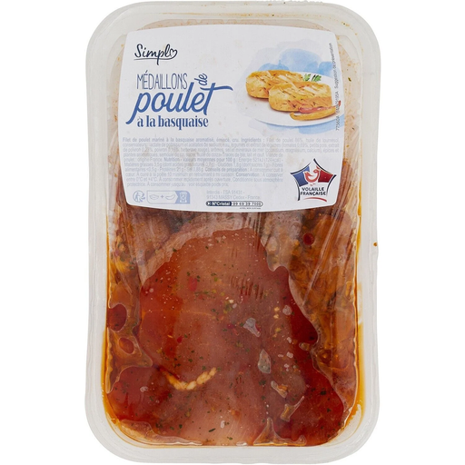 [3560071441791] SIMPL Chicken Medallions Basque Style 500 g