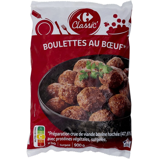 [3560071442095] CARREFOUR CLASSIC Beef Meatballs 900 g