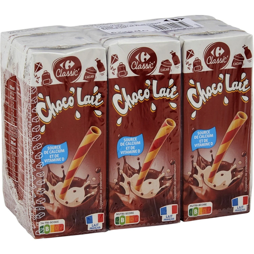 [3560071442750] CARREFOUR CLASSIC Chocolate Milk Drink 6x20cl