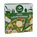 CARREFOUR CLASSIC Tarta de queso de cabra y espinacas 400 g