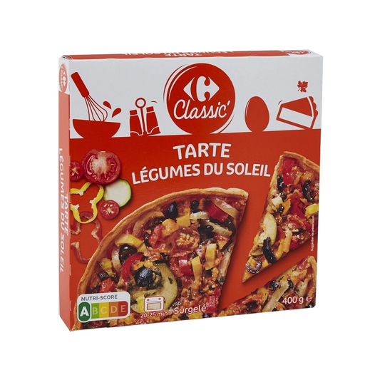 [3560071445027] CARREFOUR CLASSIC Tarte légumes du soleil 40 g