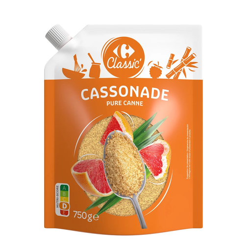 [3560071462864] CARREFOUR CLASSIC Azúcar Moreno de Caña 750 g
