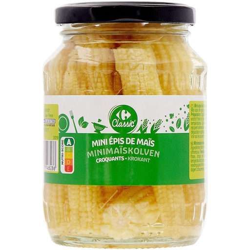 [3560071468286] CARREFOUR CLASSIC Mini épis de maïs 190 g
