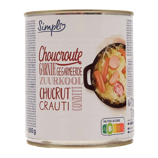 [3560071468392] SIMPL Choucroute garnie 800 g