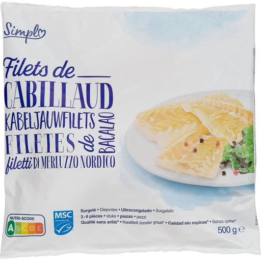 [3560071481612] SIMPL Filets de cabillaud 500 g