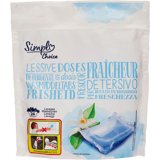 [3560071484019] SIMPL Laundry capsules Freshness 24 doses of 17 ml