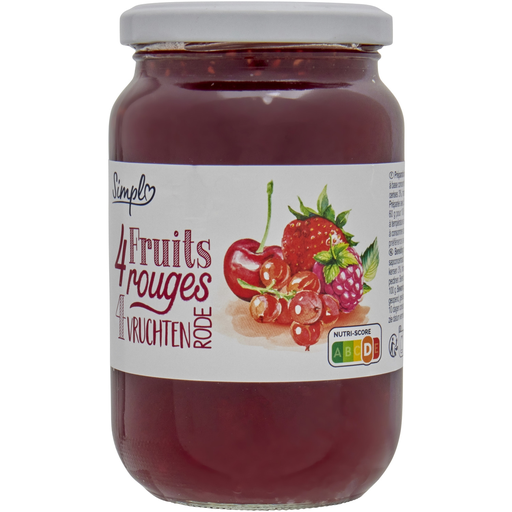 [3560071485405] SIMPL Confiture 4 fruits rouges 450 g