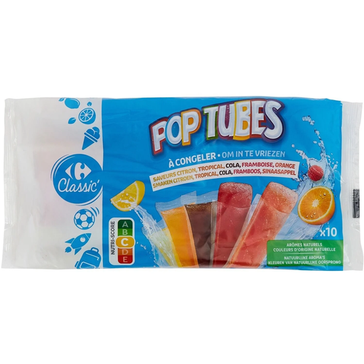 [3560071492496] CARREFOUR CLASSIC Glaces à l'Eau Assortiment 400 ml
