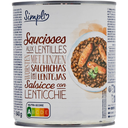 SIMPL Prato preparado salsichas com lentilhas 840 g