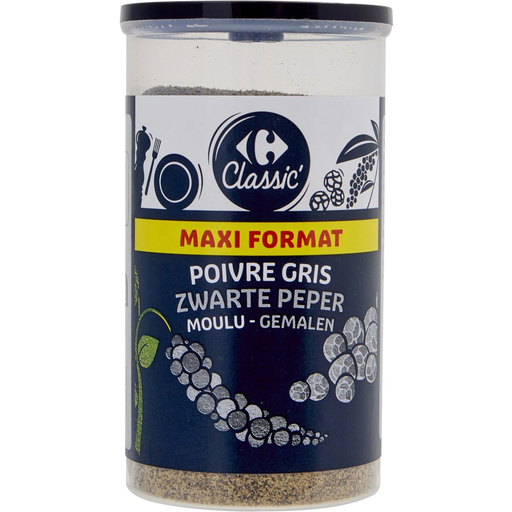 [3560071498993] CARREFOUR CLASSIC Pimenta Cinzenta Moída 90 g
