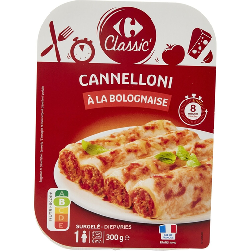 [3560071499631] CARREFOUR CLASSIC Cannelloni à la bolognaise 300 g