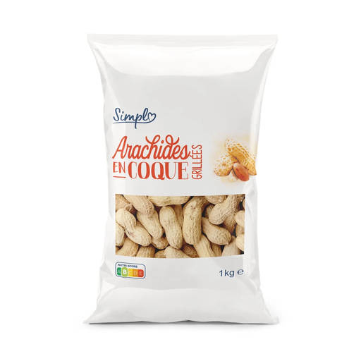[3560071500153] SIMPL Roasted Peanuts in Shell 1 kg