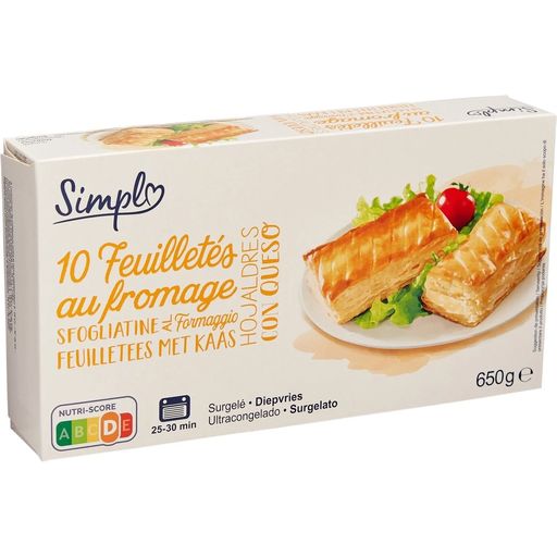 [3560071507367] SIMPL Hojaldres de queso 10 x 65 g