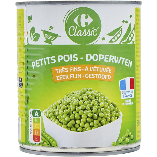 [3560071515577] CARREFOUR CLASSIC Very fine peas 560 g