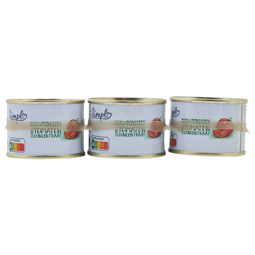 [3560071516543] SIMPL Duplo concentrado de tomate 3 latas de 70 g