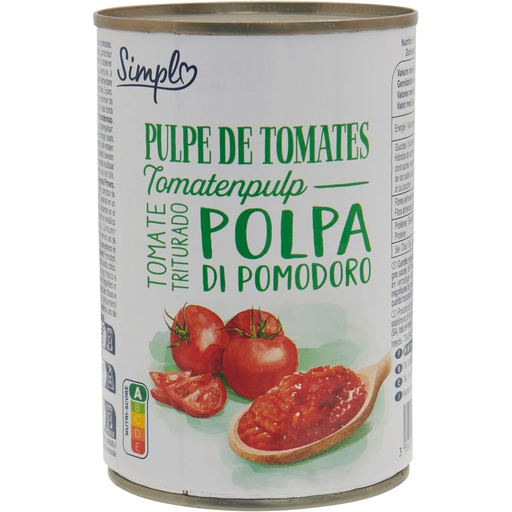 [3560071516604] SIMPL Polpa de tomate com sumo 400 g