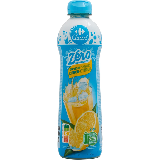 [3560071517939] CARREFOUR CLASSIC Sirope de Limón Cero Azúcares 75 cl