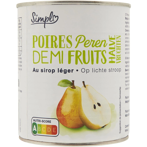 [3560071519780] SIMPL Pears in Syrup 825 g