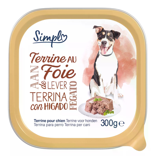 [3560071522629] SIMPL Pâtée pour Chien Adulte en Terrine Foie 300 g