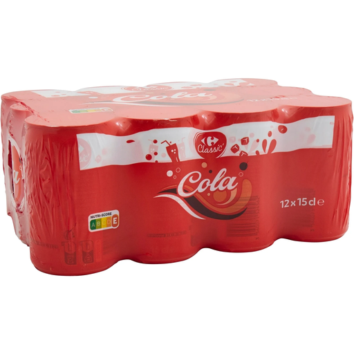 [3560071524487] CARREFOUR CLASSIC Soda au Cola 12 x 15 cl