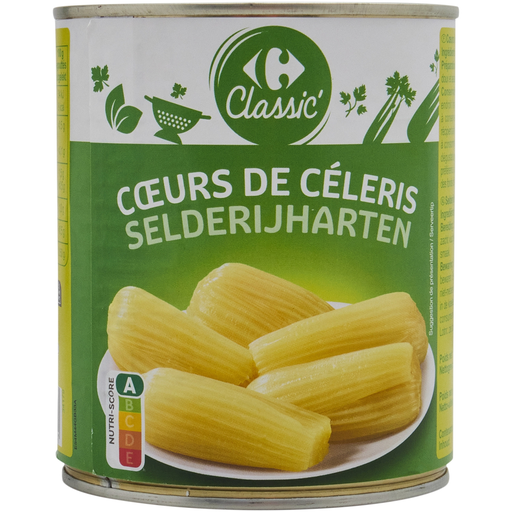 [3560071528041] CARREFOUR CLASSIC Corazones de apio 530 g