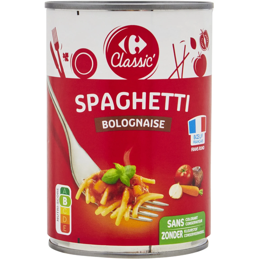 [3560071531768] CARREFOUR CLASSIC Spaghetti bolognaise 400 g