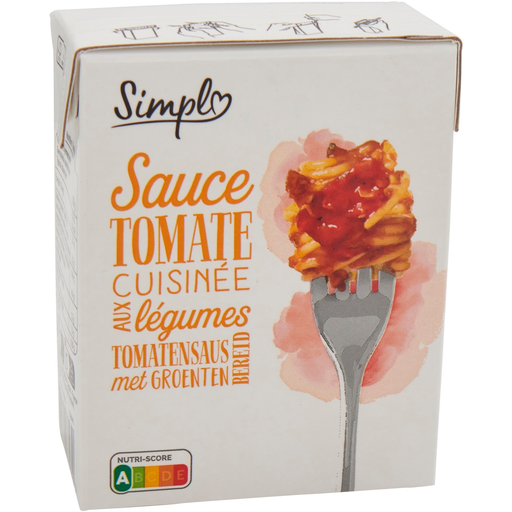 [3560071537579] SIMPL Molho de tomate cozinhado com legumes 390 g