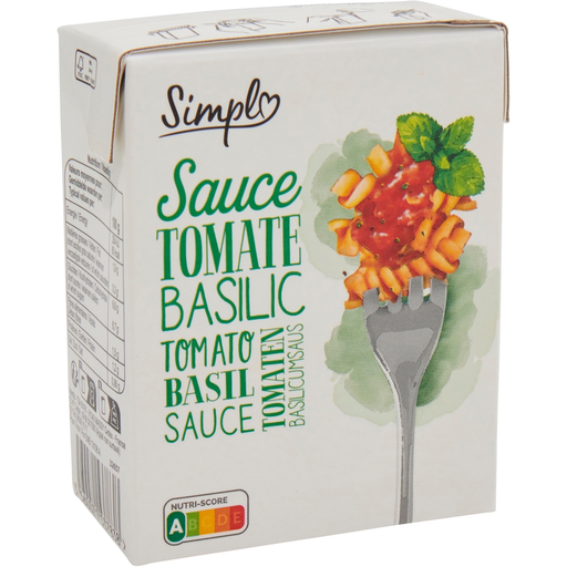 [3560071537838] SIMPL Molho de tomate com manjericão 390 g