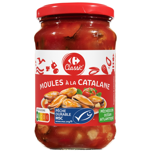 [3560071538156] CARREFOUR CLASSIC Catalan Style Mussels 350 g