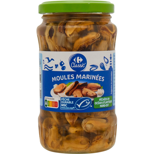 [3560071538163] CARREFOUR CLASSIC Mejillones marinados 350 g
