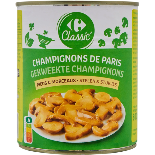 [3560071539009] CARREFOUR CLASSIC Sliced Button Mushrooms 460 g