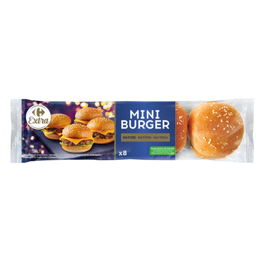 [3560071547066] CARREFOUR CLASSIC Mini Panes Hamburguesa Sésamo 190 g
