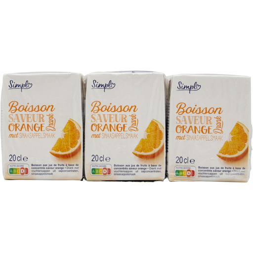 [3560071550776] SIMPL Bebida Sabor Laranja 6 pacotes de 20 cl