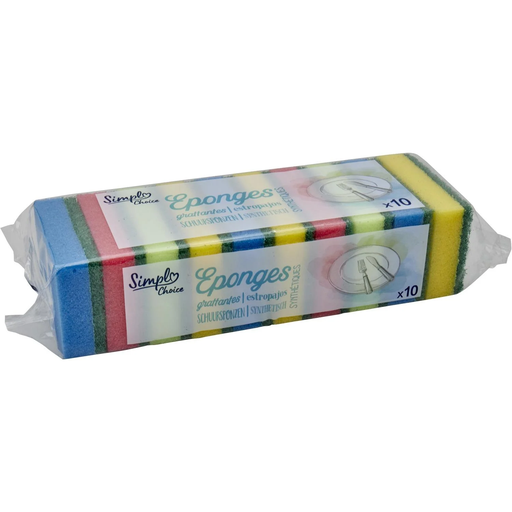 [3560071551384] SIMPL Scouring Sponges 10-pack
