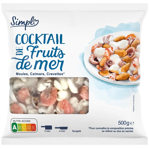 [3560071560188] SIMPL Cocktail de fruits de mer 500 g