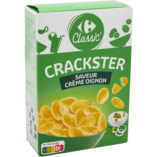 [3560071563486] CARREFOUR CLASSIC Aperitivos de crema y cebolla 75 g