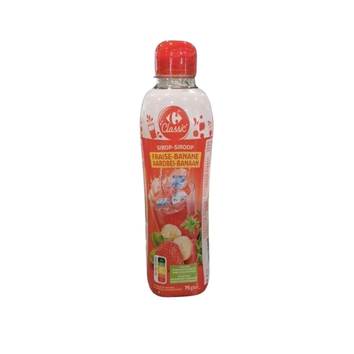 [3560071570255] CARREFOUR CLASSIC Sirope de Fresa y Plátano 75 cl