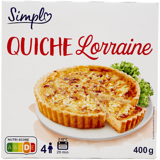 [3560071577513] SIMPL Quiche Lorraine 400 g