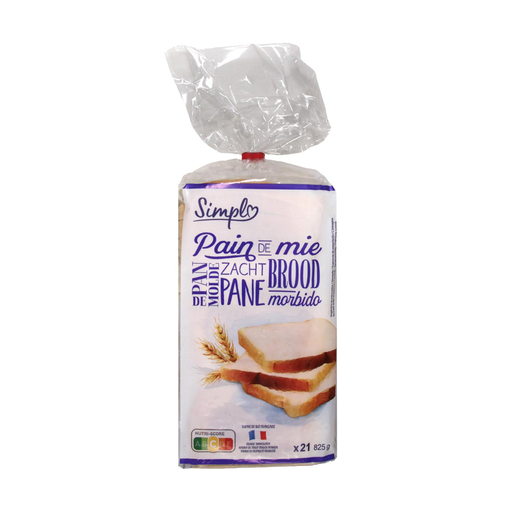 [3560071583378] SIMPL Pan de molde harina de trigo francesa 825 g