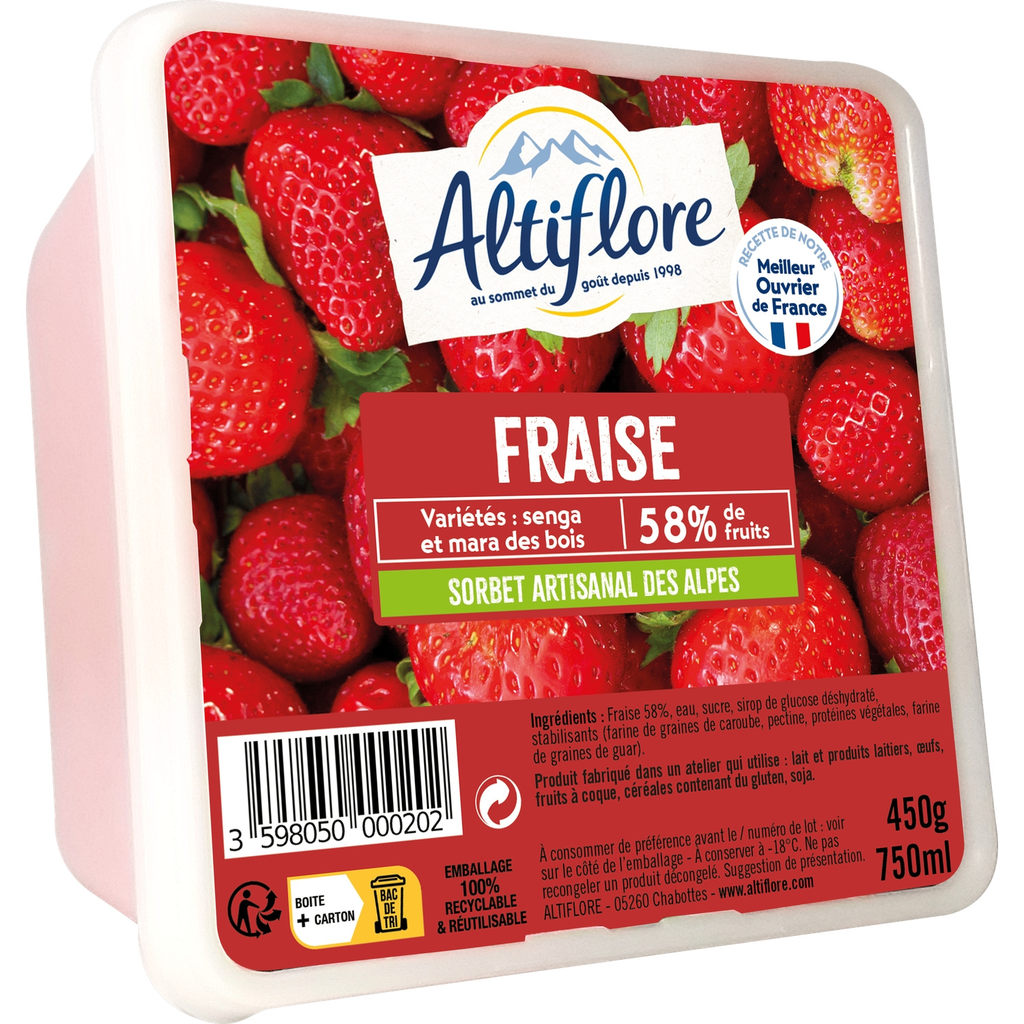 ALTIFLORE Sorvete de Morango 750 ml
