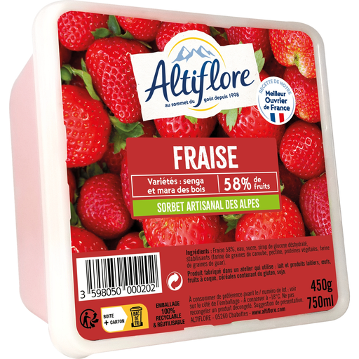 [3598050000202] ALTIFLORE Strawberry Sorbet 750 ml