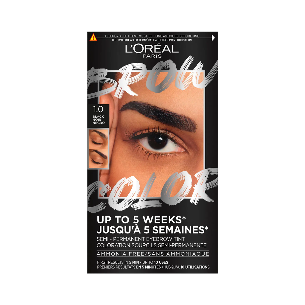 L'OREAL Brow Color coloration sourcils semi-permanente 1.0 noir 1 pièce
