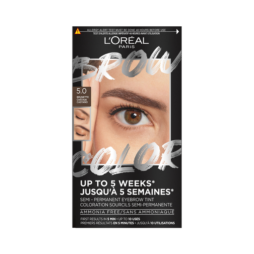 [3600524135973] L'OREAL Brow color coloración cejas semipermanente 5.0 castaño 1 unidad