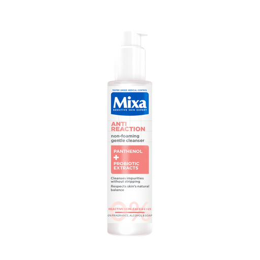 [3600551187655] MIXA Anti-réactions Gentle Non-Foaming Cleanser for Reactive Skin 150 ml