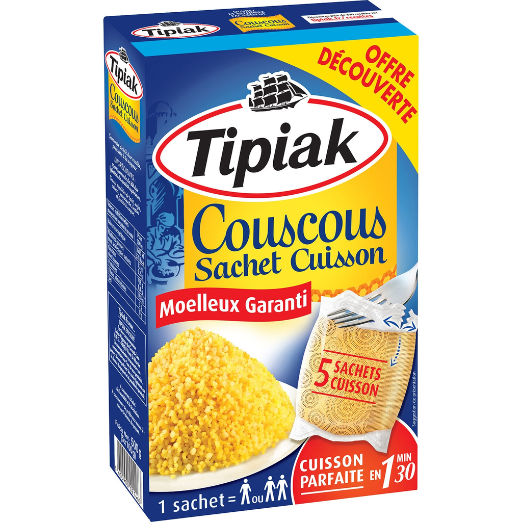 TIPIAK Couscous 5 cuisson 500 g